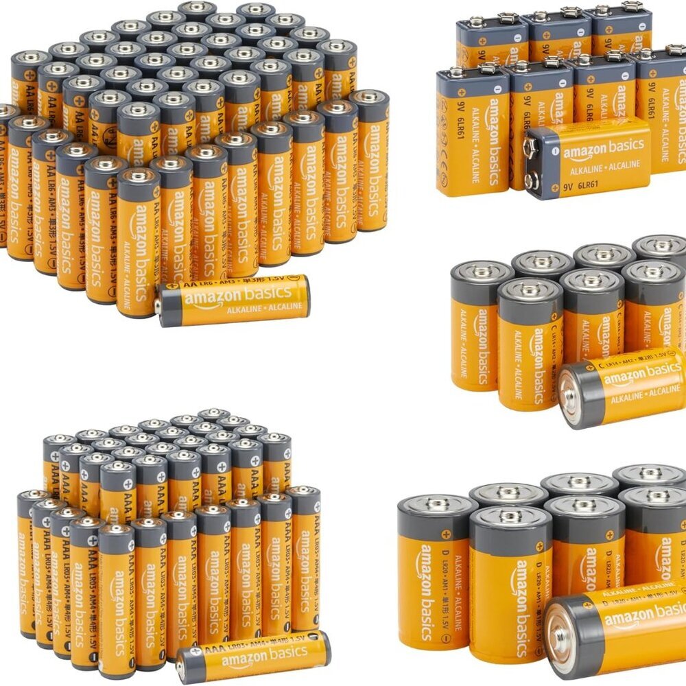 108 Count Alkaline Battery Super Value Pack - 48 AA + 36 AAA + 8 C + 8 D + 8 9Vo